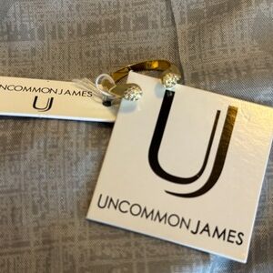 Uncommon James Gold Open Ring with Pave Ends